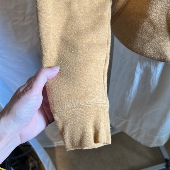 PATAGONIA FLEESE LINED HOODIE ORANGE SWEATSHIRT WOMENS SZ  S MENS SZ XS - Picture 5 of 16